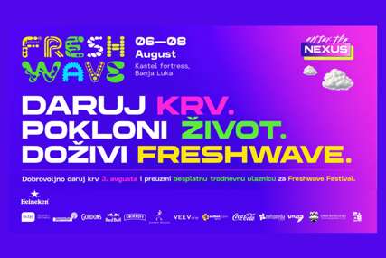 Freshwave poziva na dobrovoljno darivanje krvi: Darujte krv i preuzmite besplatnu ulaznicu za festival
