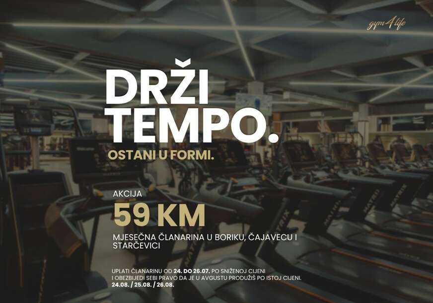 Ljeto ne mora da prekine tvoje rezultate: GYM4LIFE u Banjaluci pokrenuo akciju koja se ne propušta