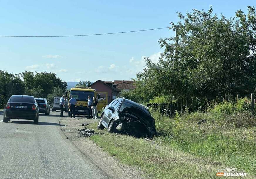 Nesreća na putu Bijeljina-Zvornik: Troje ljudi povrijeđeno u sudaru tri vozila