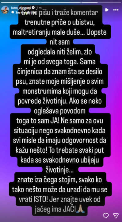 FOTO: LUNA_DJOGANI/INSTAGRAM/SCREENSHOT