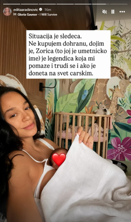 FOTO: EDITAARADINOVIC/INSTAGRAM/SCREENSHOT