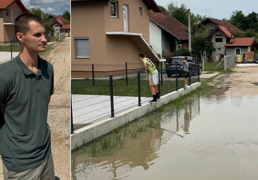 (VIDEO, FOTO) Mještani Petrićevca ogorčeni: Poslije svake jače kiše voda im ulazi u dvorišta