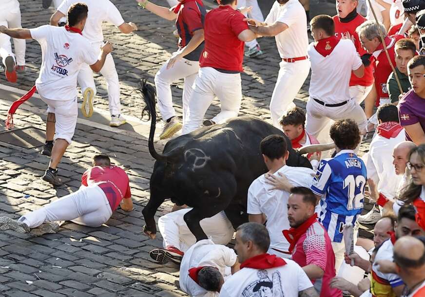 Trka s bikovima na festivalu San Fermin