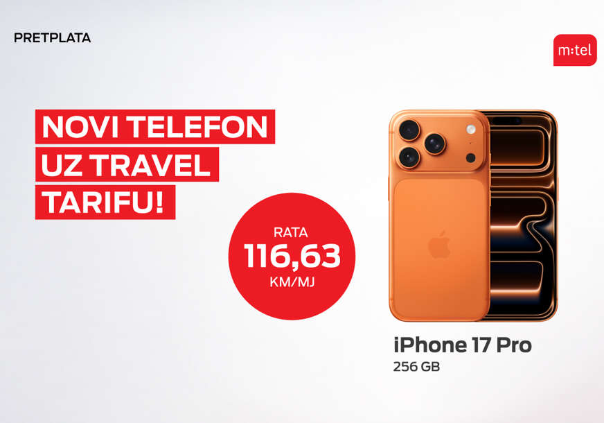 Snaga, stil i tarifa koja pokriva sve: iPhone 17 Pro serija i m:tel Travel tarifa