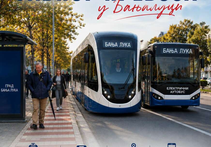 (FOTO) "Banjaluka kreće u najveću reformu javnog prevoza" Stanivuković najavio uvođenje električnih autobusa i tramvaja