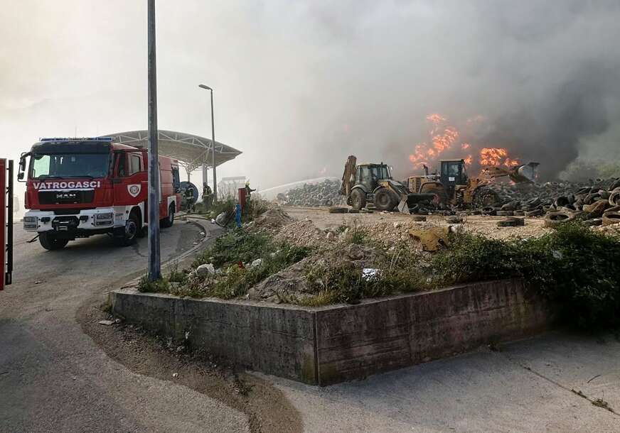 (VIDEO) Borba sa požarom nadomak Mostara: Vatra zahvatila minsko polje, odjekuju detonacije