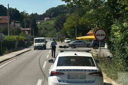 Saobraćajka kod Banjaluke: Učestvovao motor, policija na licu mjesta