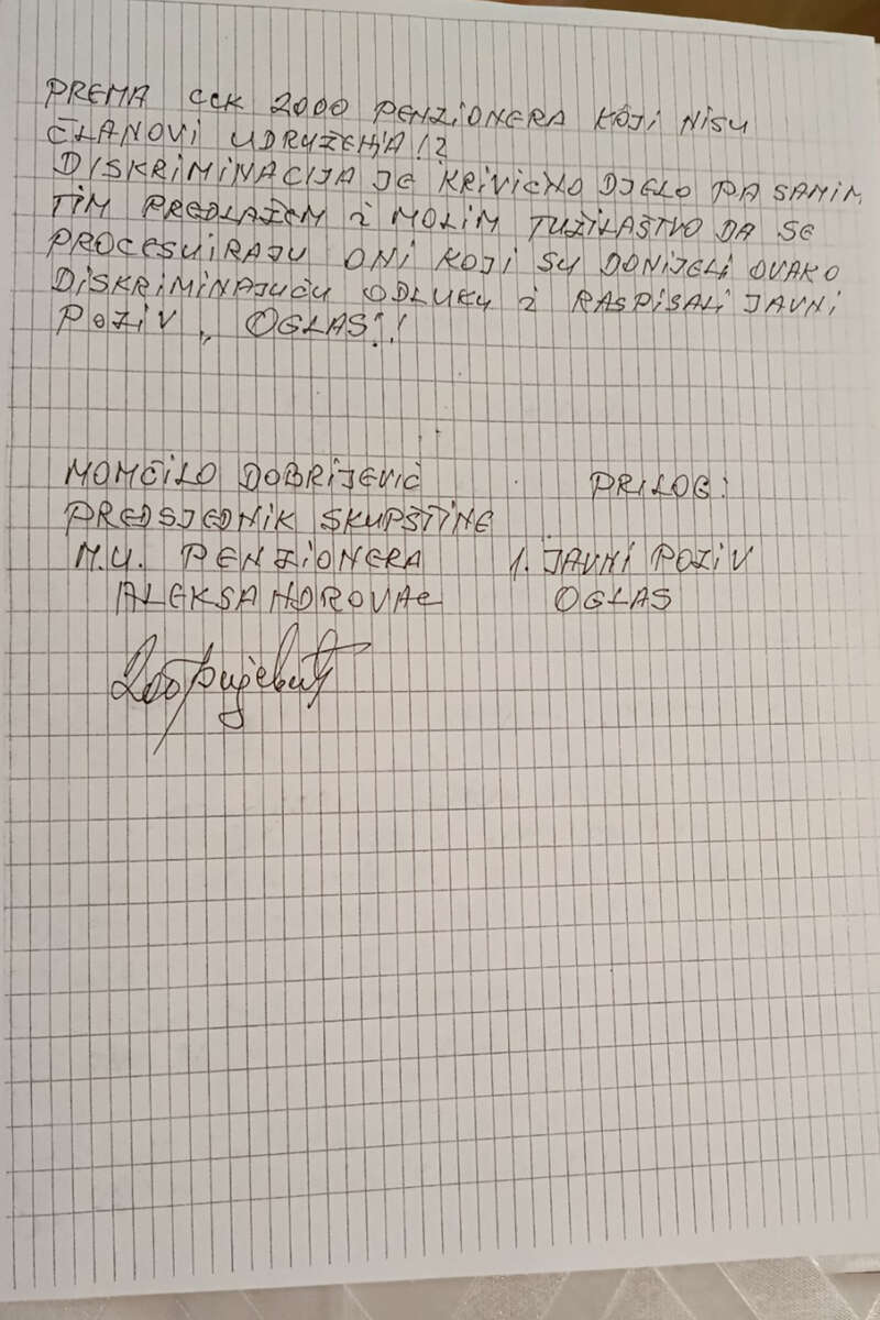 FOTO: USTUPLJENA FOTOGRAFIJA