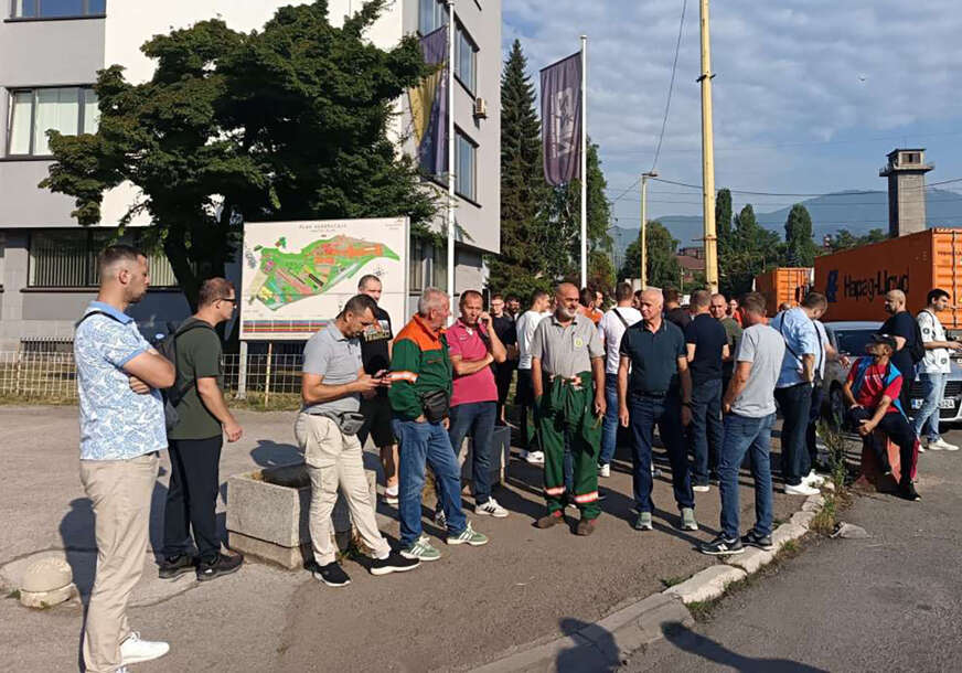 protest radnika Toplane Zenica