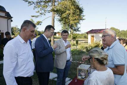 (FOTO) Blanuša i Božović u Vukosavlju „Dijaspora je neraskidivi dio našeg naroda“