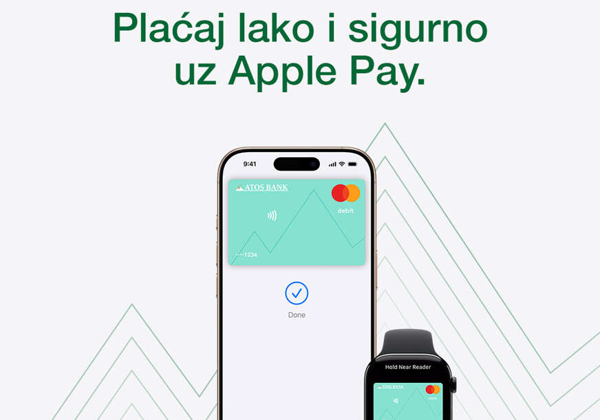 Jednostavniji i sigurniji način plaćanja: ATOS BANK donosi Apple Pay svojim klijentima u Republici Srpskoj