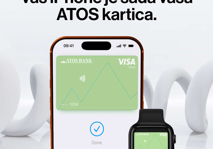 Jednostavniji i sigurniji način plaćanja: ATOS BANK donosi Apple Pay svojim klijentima u Republici Srpskoj