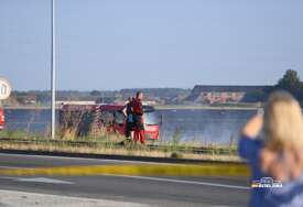 (FOTO) NOVI DETALJI POŽARA KOD BIJELJIE Vatra prijetila da ide ka deponiji, vatrogasci se bore sa vjetrom