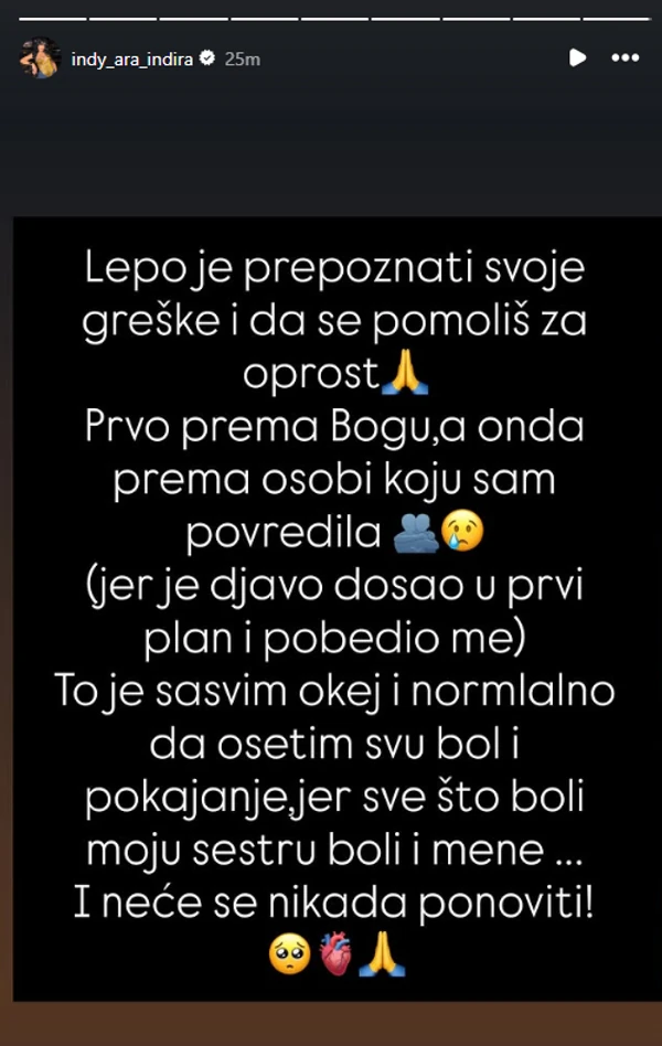 FOTO: : INDY_ARA_INDIRA / INSTAGRAM/SCREENSHOT