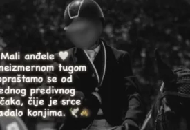 "Zauvijek galopiraj slobodan, tamo gdje nema bola" Klub se oprostio od dječaka koji je stradao na hipodromu u Kovilovu