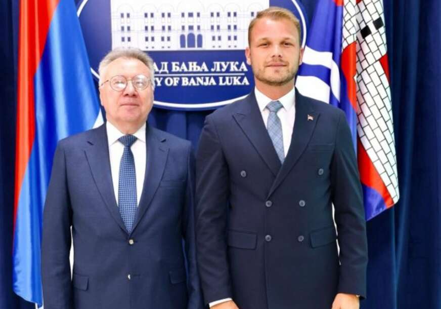 (FOTO) Bratske veze izgrađene kroz istoriju: Stanivuković priredio prijem za ruskog ambasadora Igora Kalabuhova