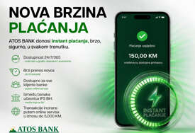 ATOS BANK omogućila instant plaćanja: Novac na računu za svega nekoliko sekundi