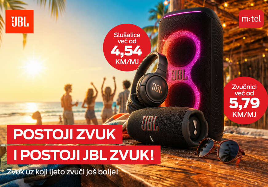 Uživajte u ljetu uz vrhunski JBL zvuk i uređaje dostupne u m:tel ponudi