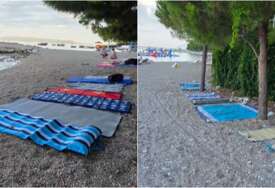 (VIDEO) Džaba ostavljate peškire rano ujutro: Komunalci „počistili“ plaže u Makarskoj, sve rekvizite sklonili