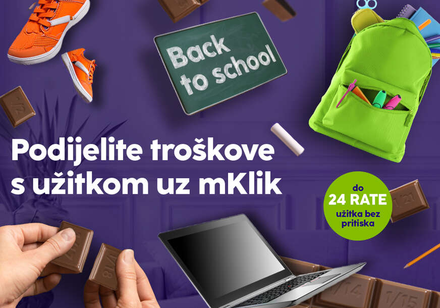 Bezbrižna nova školska godina – uz NLB mKlik podijeli školske troškove do čak 24 rate