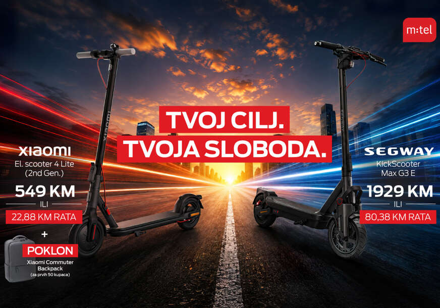 m:tel vam predstavlja Xiaomi i Segway trotinete za vaš novi način kretanja: Vaš cilj i vaša sloboda uz trotinete iz m:tel ponude