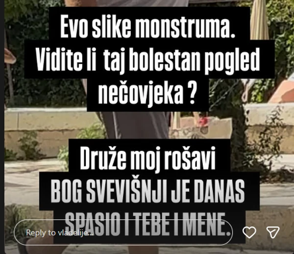 FOTO: VLADELIJE/INSTAGRAM/SCREENSHOT