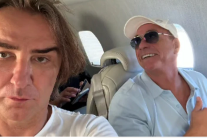 Željko Mitrović i Žan-Klod Van Dam napravili haos na Sardiniji: Poslije lude noći privatnim avionom krenuli za Beograd