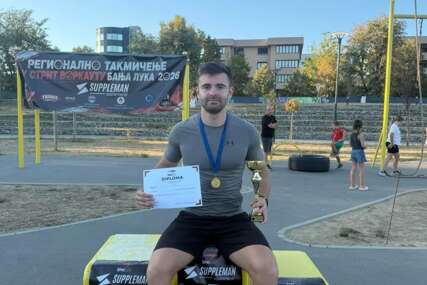 (FOTO) Novi uspjeh Stankovića: Laktašanin državni prvak u street workoutu, izborio i plasman na Svjetsko prvenstvo