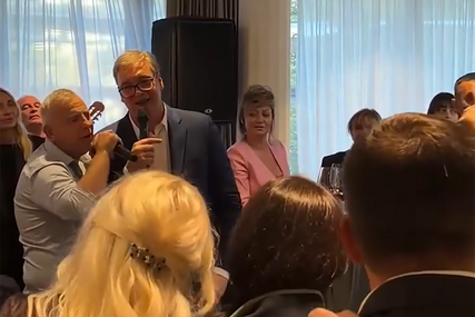 (VIDEO) "A SAD ADIO" Vučić priredio oproštajni koktel povodom kraja 2. predsjedničkog mandata, pa naručio pjesmu za protivnike