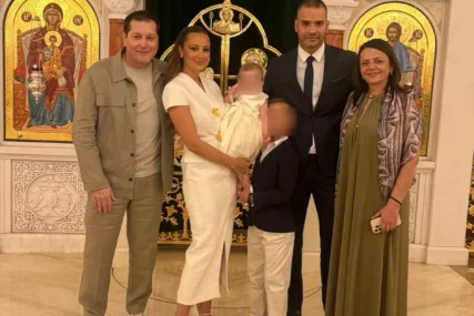 Krštenje kćerke Prije i Filipa okupilo porodicu: Brena stigla sa Viktorom i novom snajkom, jedan član izostao