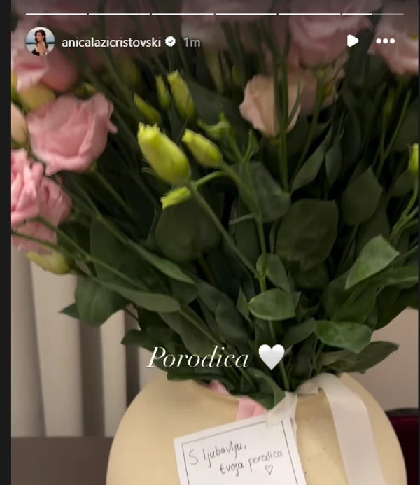 FOTO:  ANICALAZICRISTOVSKI/INSTAGRAM/SCREENSHOT