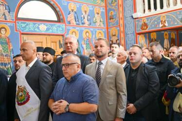 (FOTO) "Snaga vjere i naroda" Stanivuković na obilježavanju 105 godina Hrama Uspenja Presvete Bogorodice u Modriči