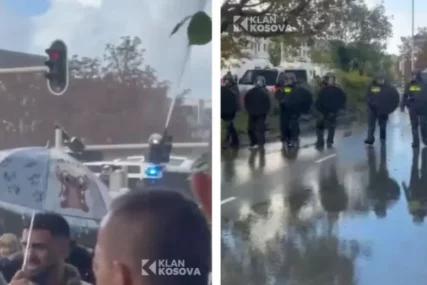 (VIDEO) HAOS U HAGU NAKON IZRICANJA PRESUDE Pristalice OVK divljale po gradu, policija morala upotrijebiti vodeni top
