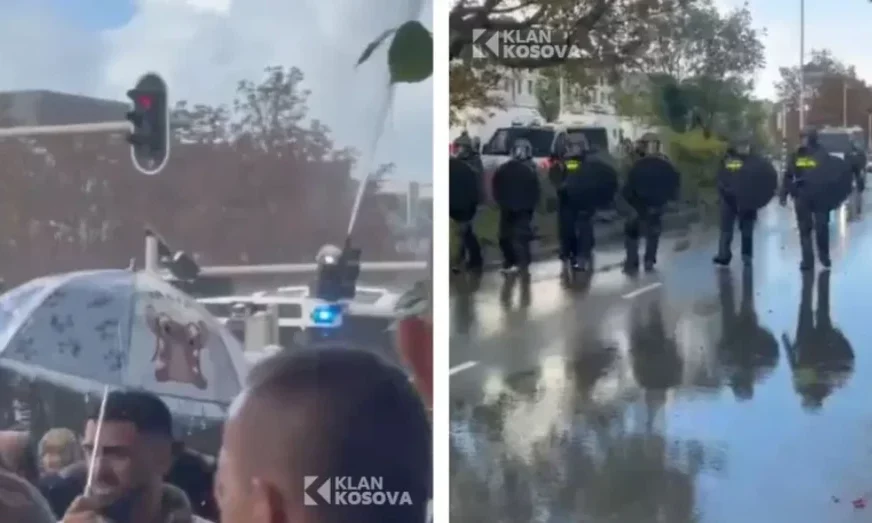 (VIDEO) HAOS U HAGU NAKON IZRICANJA PRESUDE Pristalice OVK divljale po gradu, policija morala upotrijebiti vodeni top