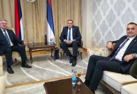 (FOTO) Dodik i Minić razgovarali sa Kalabuhovom „Prijateljstvo sa Rusijom nije stvar dnevne politike, to je strateško opredjeljenje Srpske“