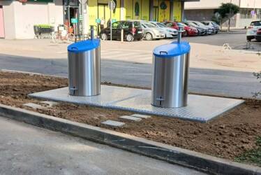 POSTAVLJENI NOVI PODZEMNI KONTEJNERI Nastavlja se unapređenje sistema prikupljanja i odlaganja smeća