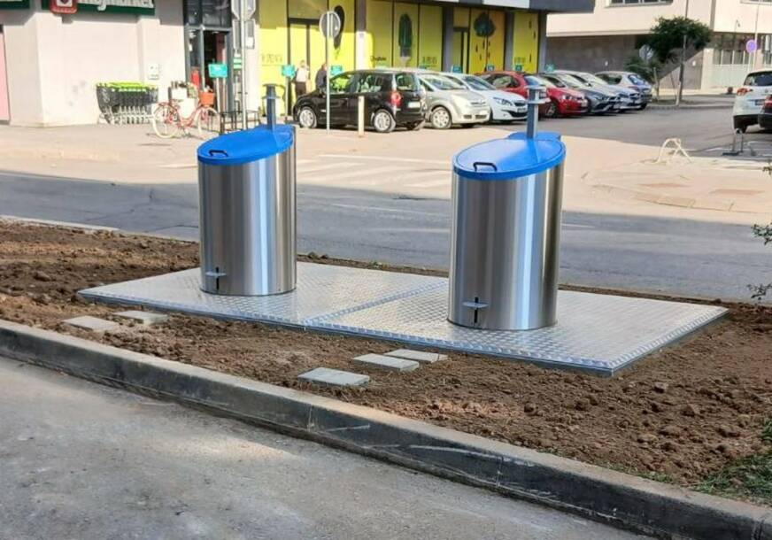 POSTAVLJENI NOVI PODZEMNI KONTEJNERI Nastavlja se unapređenje sistema prikupljanja i odlaganja smeća