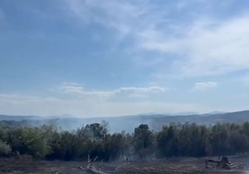 (VIDEO) Gorjelo nisko rastinje: Lokalizovan požar u Ramićima kod Banjaluke