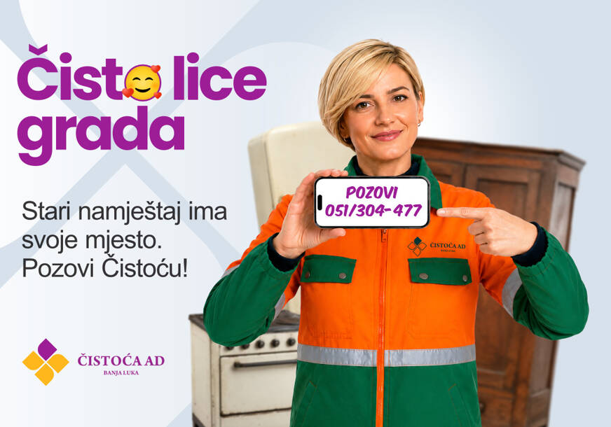 Akcija „Čisto lice grada“ donosi novu poruku: Za kabasti otpad postoji pravo mjesto – pozovi Čistoću!