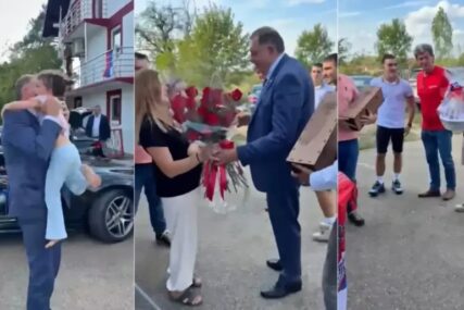 (VIDEO) "Zbog osmijeha ovih anđela vrijedilo je boriti se" Dodik obišao porodicu Sredić koja se vratila u Omarsku iz Njemačke