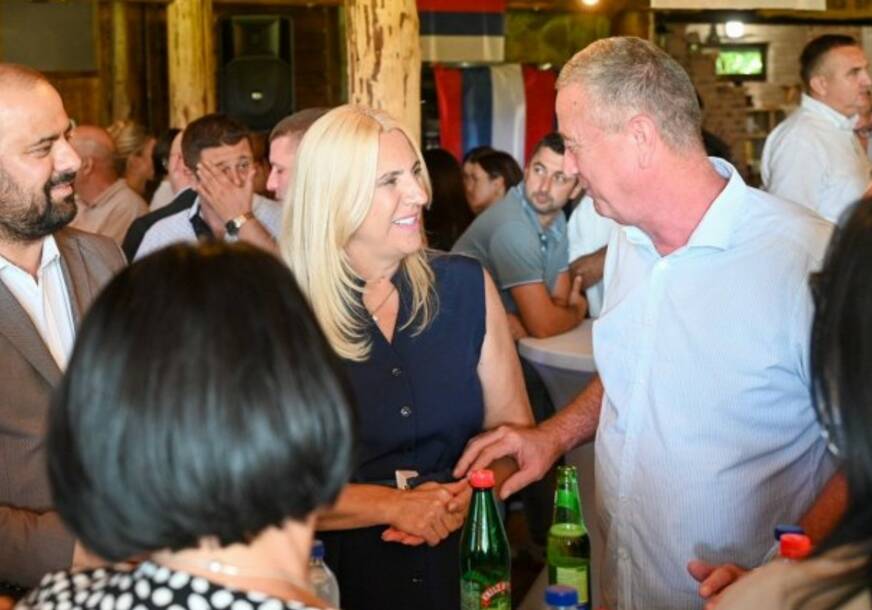 (FOTO) "Treba nam stabilnost" Cvijanovićeva poručila da je sigurna u veliku pobjedu zajedno sa koalicionim partnerima