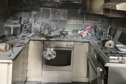 (FOTO) Buktinja u Banjaluci: Požar u stanu digao vatrogasce na noge