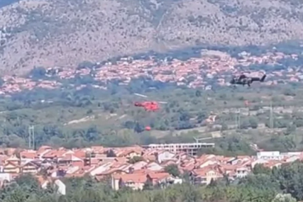(VIDEO) VATRA STIGLA DO NAJVIŠEG VRHA Tri helikoptera ušla u borbu sa požarom na Suvoj planini