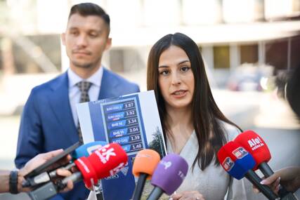 (FOTO) "SNSD NEĆE DA POMOGNE" Vukomanovićeva i Kresojević poručili da vlast nije briga što GORIVO POSKUPLJUJE