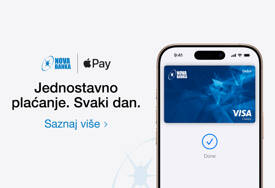 Jednostavniji, sigurniji i praktičniji način plaćanja: Apple Pay sada dostupan i korisnicima Visa kartica Nove banke