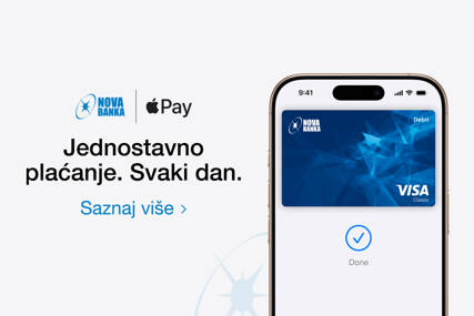Jednostavniji, sigurniji i praktičniji način plaćanja: Apple Pay sada dostupan i korisnicima Visa kartica Nove banke