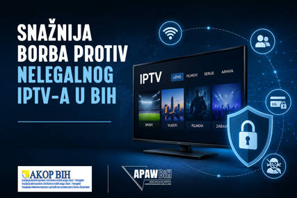 Ooglasi za NELEGALNI IPTV pod lupom: AKOP BiH i APAW BiH dogovaraju efikasnije uklanjanje spornih ponuda