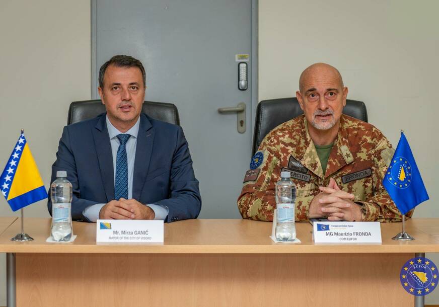(FOTO) Prilika za jačanje dijaloga: Gradonačelnik Visokog posjetio Komandu EUFOR-a