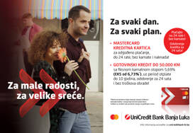 Za male radosti, za velike sreće, uz posebnu ponudu UniCredit Bank Banjaluka