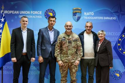 (FOTO) "Razmjena mišljenja, jačanje odnosa" Načelnik Jajca posjetio Komandu EUFOR